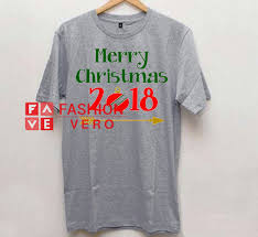 Download Merry Christmas 2018 Svg Design Unisex Adult T Shirt