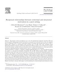 Fiche établissement coll�ge des trois vall�es code uai : Pdf Reciprocal Relationships Between Contextual And Situational Motivation In A Sport Setting