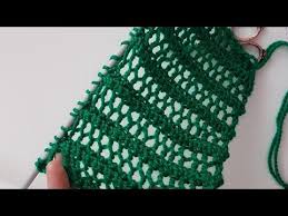 Kolay Ajurlu Delikli Atki Easy Lace Knitted Scarf Youtube Orgu Orgu Desenleri Kol Isiticilari