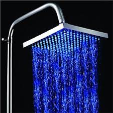 Faucets Shower Heads 8 Inch A Grade Abs Chrome Finish Led Rain Shower Head Shower Heads Led Shower Head Rainfall Shower Head
