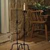 Metal flower candle votive/tea/light rustic holder 10punched tin w/shade. 1