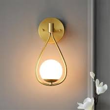 Modern Nordic Angled Drop Light Wall Lamp Glass Wall Lights Wall Mounted Lamps