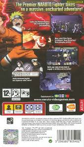 Ultimate ninja, known in japan as thenaruto: Naruto Ultimate Ninja Heroes Psp Back Cover