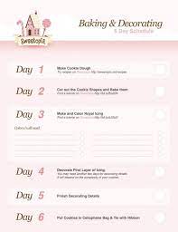 Free Printables Cookie Making Decorating Schedule Sweetopia How To Make Cookies Decorated Cookies Tutorial Cookie Business By decorating a function with scheduled_job().