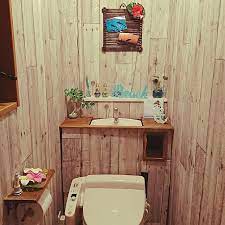 バス トイレ 壁紙 ハイビスカス エコカラットの壁 多肉植物 などのインテリア実例 2017 09 09 00 13 35 roomclip ルームクリップ インテリア 収納 ハワイアンインテリア インテリア