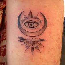 All Seeing Eye Crescent Moon Tattoo Picture Tattoos Third Eye Tattoos Tattoos