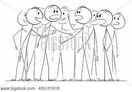 Download 54 royalty free best friends stick figure vector images. Crowd Team Group Vector Photo Free Trial Bigstock