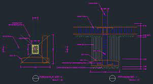 At a:kerja / cad drawings detail pondasi cakar ayam dwg home desaign tiang pancang beton. Detail Pondasi Foot Plat Beton Bertulang Contoh Gambar Autocad