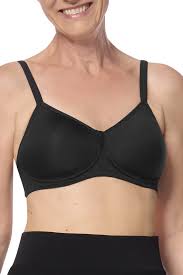 Lara Padded Wire-Free Mastectomy Mastectomy Bra - black | Amoena Canada |  Amoena Canada