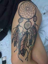 Dreamcatchers come from the native american culture. Dreamcatcher Tattoo Tattoos American Tattoos Native American Tattoo Designs