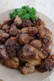 How To Make Haitian Griot Or Fried Pork Chunks Caribbean Green Living Recipe Haitian Food Recipes Hatian Food Recipes