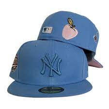 Sky Blue New York Yankees 1996 World Series Pink Bottom New Era 59fifty Fitted In 2021 Pink Bottom New Era 59fifty New Era
