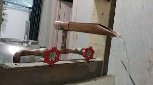 Homemade Bathroom Faucet From Copper Pipes Bathroom Faucets Faucet Kitchen Faucet