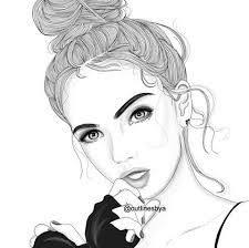 Epingle Par 柒 七 Sur Art Dessin Noir Et Blanc Fille Noir Et Blanc Dessin Ado