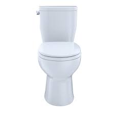 Toto Entrada 2 Piece 1 28 Gpf Single Flush Round Toilet In Cotton White Cst243ef 01 The Home Depot Two Piece Toilets Water Sense One Piece Toilets