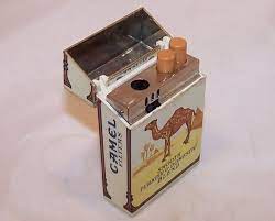So in cigarette ads, tobacco companies used doctors' authority to make their claims about their cigarettes seem more legitimate. Camel Cigarette Pack Lighter Vintage