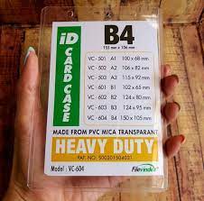Jual Card Case B4 Glue Card Name Tag Tebal Pvc Tempat Id Card Kota Semarang Co Mart Tokopedia