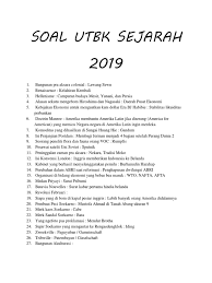 Kemampuan penalaran umum 2.kemampuan pengetahuan kuantitatif dan pemahaman umum 3. Kumpulan Soal Utbk Sejarah 2019