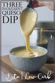 A Delicious And Incredibly Simple Three Ingredient Queso Dip All You Need Is Heavy Cream Or Coconut Milk Cheese And Jalapenos Si Queso Dip Queso Keto Sauces