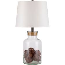 Simply Perfect Re Fillable Glass Table Lamp With Cork Top Table Lamps Home Appliances Shop The Exchange Fillable Lamp Glass Lamp Glass Lamp Base