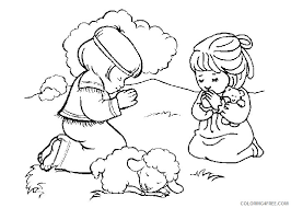 A few boxes of crayons and a variety of coloring and activity pages can help keep kids from getting restless while thanksgiving dinner is cooking. Christian Coloring Pages Kids Praying Coloring4free Coloring4free Com