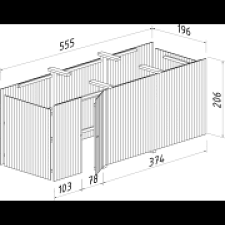 Palmako karl 18x24 ft carport the karl 18ft x 24ft carport is built to very high specifications using the impressive qualities of nordic spruce, notably its hardwearing nature and splendid colour, to great effect. Palmako Carport Karl 40 6m2