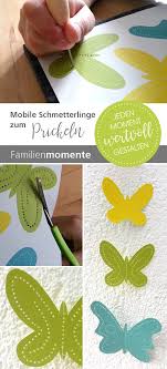Mobile Schmetterlinge Zum Prickeln Bastelbogen Prickelvorlage Fur Ein Schones Mobile Mit Schmett Schmetterling Projekt Mobile Basteln Mobile Basteln Papier