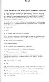 John Rudd interview with Klaus Hu~neke