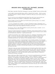 Colecție de la lala • ultima actualizare acum 17 ore. Balada Unui Greier Mic Comentariu