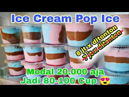 Tambah 3 sendok makan susu kental manis dan ekstrak vanila ke dalam heavy cream, aduk rata. Ide Bisnis Cara Membuat Ice Cream Pop Ice Home Made Youtube