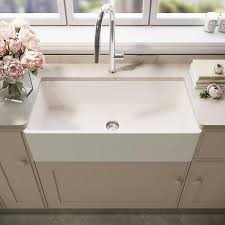 matte white single bowl kitchen sink