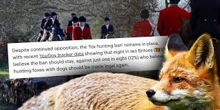 YOUGOV: survey shows Brits' mixed views on hunting wildlife