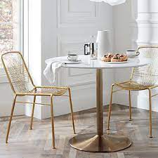 Product dimension (width x depth x height in cm) : Cb2 Odyssey Brass Dining Table Look For Less