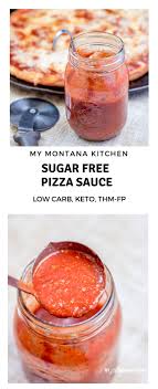 This Sugar Free Pizza Sauce Recipe Comes Together In Minutes And Is A Simple Way To Enjoy A Del Sugar Free Pizza Sauce Recipe Pizza Sauce Recipe Low Carb Pizza