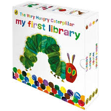 He started to look for some food. Eric Carle Very Hungry Caterpillar 4 Book Slipcase Bookstation