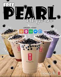Gong Cha 8211 Pearl All You Can Promo Free Pearl Jellies On All Drinks Gong Cha Bubble Tea Milk Tea