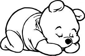 Sleep Baby Pooh Coloring Pages Bear Coloring Pages Stitch Coloring Pages Animal Coloring Pages