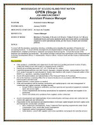 The construction operations manager's role also entails making sure that works are allocated to project managers in an appropriate manner and are the job description below is an example of the kind of tasks, duties, and responsibilities commonly performed by operations managers in the. Job Posting Assistant Finance Manager Mississaugas Of Scugog Island First Nation