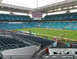 hard rock stadium view from club level 240 vivid seats