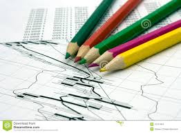 Color Pencils And Chart Stock Photo Image Of Numbers 12141404