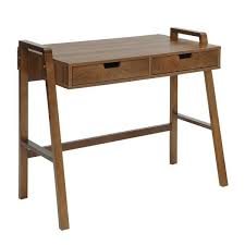 Usl Charles Natural Walnut Small Office Desk Sk19185ar1 Nw The Home Depot Small Office Desk Home Office Furniture Walnut Desks