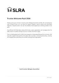 Trustee Welcome Pack 2016