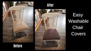 Besides, dining chair covers will also give your furniture pieces and dining room décor a whole new look and feel no matter how old or damaged they are. Dining Room Chair Slipcovers Instead Of Reupholstering Tutorial Youtube