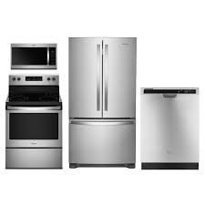 Red hot deal model number: Whirlpool 4 Piece Electric Kitchen Appliance Package With French Kitchen Appliance Packages Kitchen Electrical Appliances Stainless Appliances Kitchen