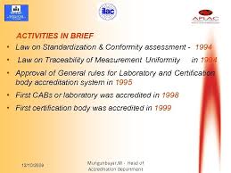 Organization Chart Mongolian Agency For Standardization And
