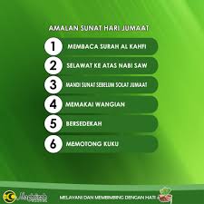 Berikut ini beberapa amalan sunnah di hari jumat yang dapat dilakukan, dikutip tribunnews.com dari berbagai sumber, antara lain Amalan Sunat Solat Jumaat Malayderee
