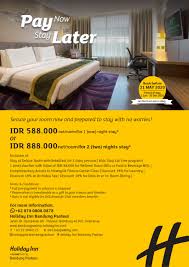 Pay Now Stay Later At Holiday Inn Bandung Pasteur What S New Bandung