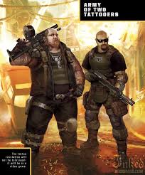 The story starts salem and rios as members of the 75th army rangers in somalia, where they're ordered to assist a pmc named phillip clyde eliminate. Army Of Two The Devils Cartel In Collaboration With Inkedmag Com
