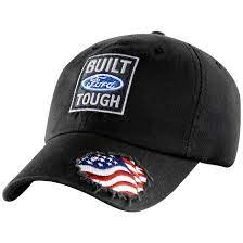 Built Ford Tough American Flag Black Cap Patriotic Design Features American Flag Visible Thro Sneakers Men Fashion Country Hats Cute Country Outfits