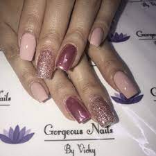 Square Acrylic Nails Vs Gel Polish Rose Gold Chrome Square Acrylic Nails Nails Gorgeous Nails